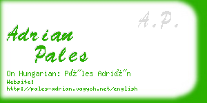 adrian pales business card